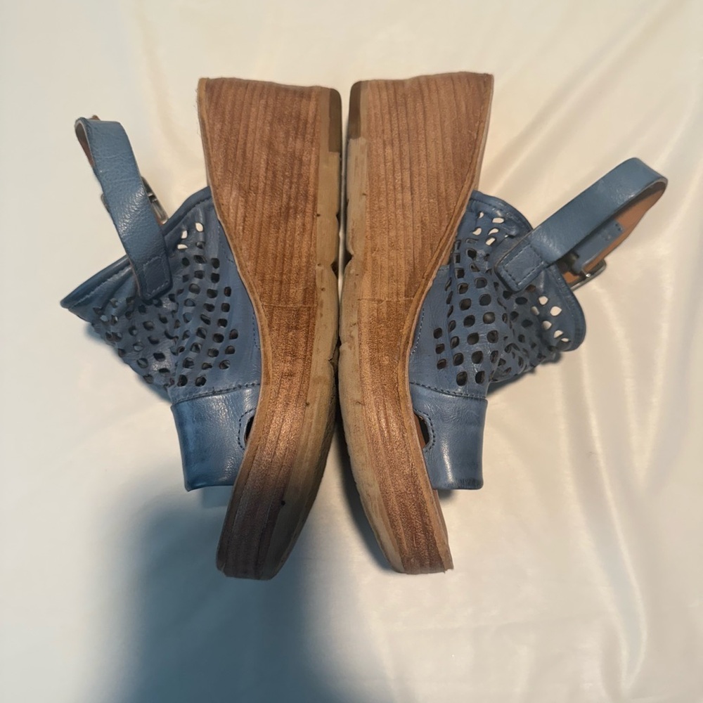 A.S.98 wedge leather sandal - Picture 2 of 9